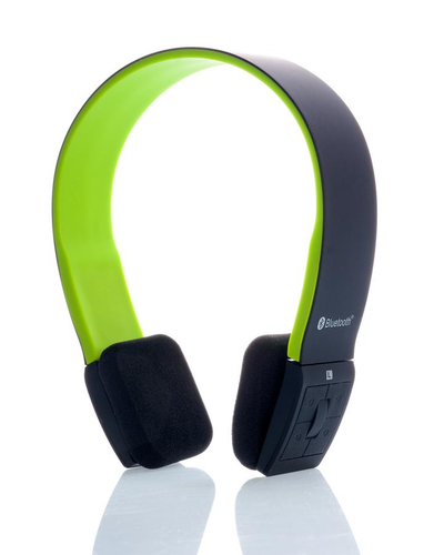 itek ITEH03LBG headphones/headset Wireless Head-band Calls/Music Bluetooth Black, Green