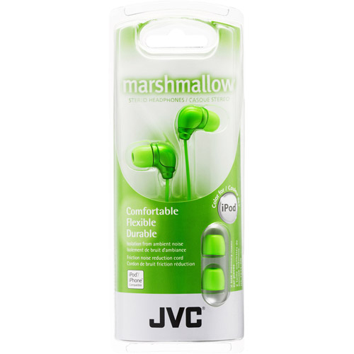JVC Marshmallow Headphones Wired Green