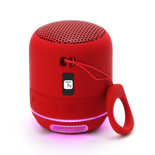 Techly ICASBL94RE portable/party speaker Red 5 W