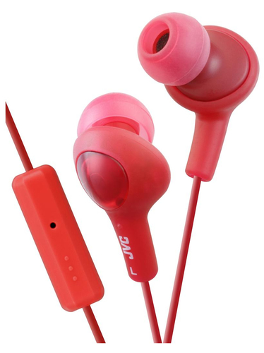 JVC Gumy Plus Headset Wired In-ear Calls/Music Red
