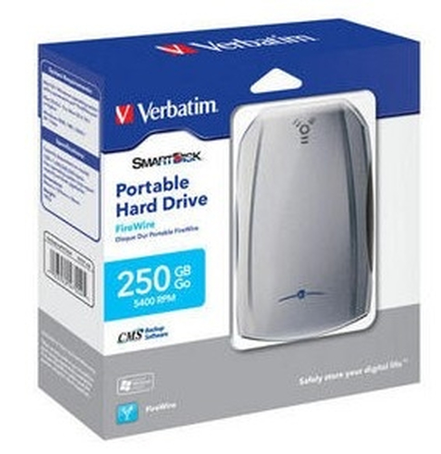 Verbatim 250GB FireWire HDD 2.5″ external hard drive 5400 RPM 2.5″