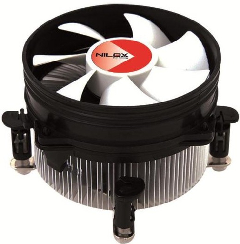 Nilox 03NX029825001 computer cooling system Processor Air cooler 9.2 cm Aluminium, Black, White