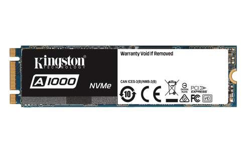 Kingston Technology A1000 480 GB M.2 PCI Express NVMe 3D TLC