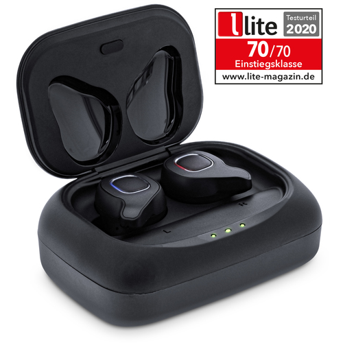 InLine PURE Air TWS, Bluetooth In-Ear headphones with Qi-Case PowerBank