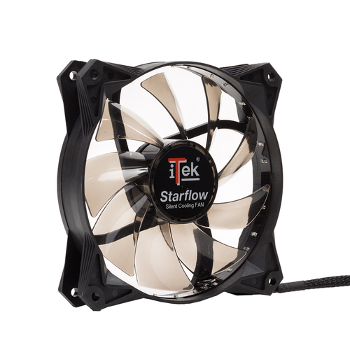 itek Star Flow Computer case Fan 12 cm Black