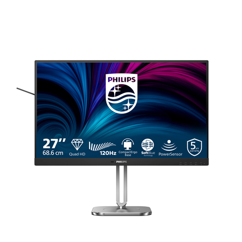 Philips 4000 series 27B2N4500/00 computer monitor 68.6 cm (27″) 2560 x 1440 pixels Quad HD LCD Grey