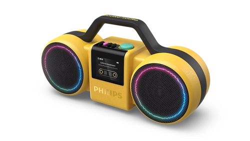 Philips The Roller Stereo portable speaker Yellow 60 W