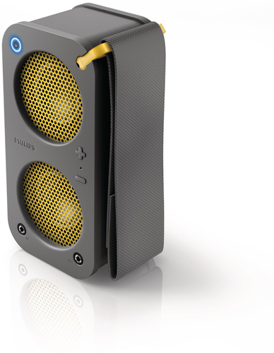 Philips SB5200G/77 portable/party speaker Grey, Yellow 10 W