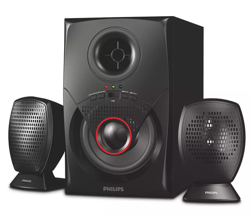 Philips MMS2020F/94 speaker set 12 W Universal Black 2.1 channels 6 W