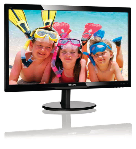 Philips 246V5LHAB/27 computer monitor 61 cm (24″) 1920 x 1080 pixels Full HD Black