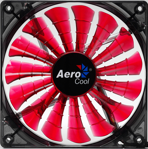 Aerocool Shark 14cm Computer case Fan 4 cm Black, Red