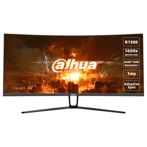 Dahua Technology LM34-E330C computer monitor 86.4 cm (34″) 3440 x 1440 pixels UltraWide Quad HD LCD Black, Red
