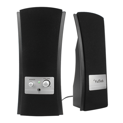 Vultech SP-312 loudspeaker Black, Silver Wired 6 W