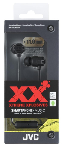 JVC HA-FR202-B-E headphones/headset Wired In-ear Calls/Music Black