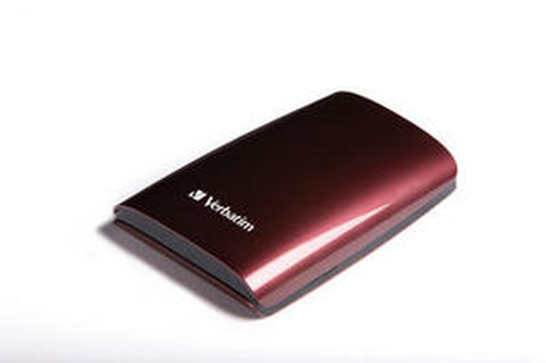 Verbatim 2.5” Portable Hard Drive USB 2.0 Executive 500GB – Claret Red external hard drive 5400 RPM 2.5″
