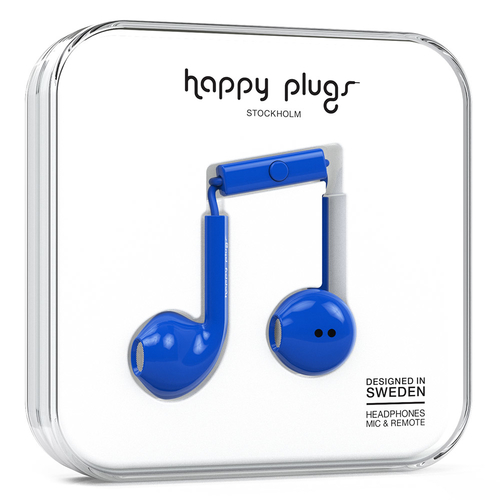 Happy Plugs Earbud Plus Headset Wired In-ear Calls/Music Blue