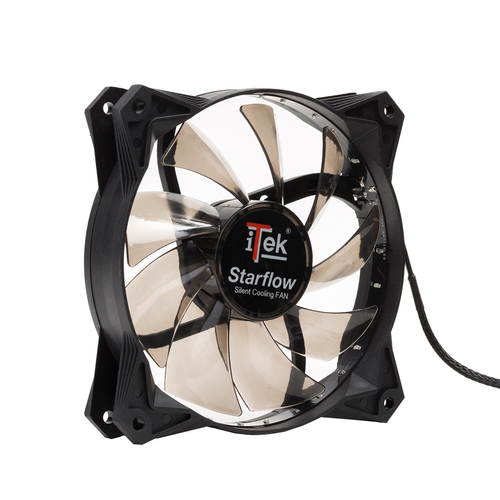 itek Star Flow Computer case Fan 12 cm Black