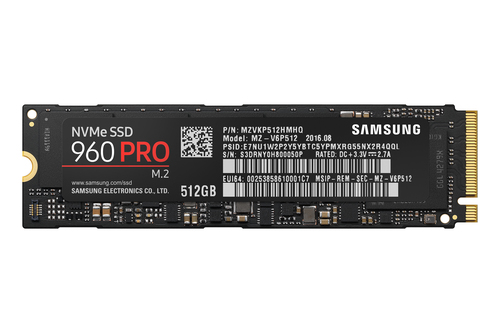 Samsung 960 PRO 512 GB M.2 PCI Express 3.0 NVMe V-NAND