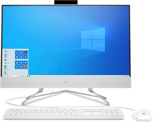 HP 24-df0042n Intel® Core™ i3 i3-1005G1 60.5 cm (23.8″) 1920 x 1080 pixels All-in-One PC 4 GB DDR4-SDRAM 128 GB SSD Windows 10 Home Wi-Fi 5 (802.11ac) White