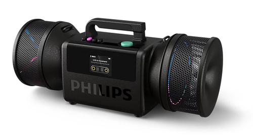 Philips The Tube Stereo portable speaker Black 140 W