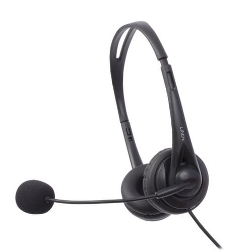 Lindy 20397 headphones/headset Wired Head-band Calls/Music Black