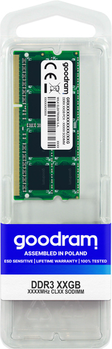 Goodram GR1600S3V64L11S/4G memory module 4 GB 1 x 4 GB DDR3 204-pin SO-DIMM