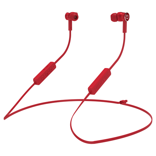 Hiditec AKEN Headset Wireless In-ear, Neck-band Calls/Music Bluetooth Red