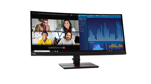 Lenovo ThinkVision P34w-20 computer monitor 86.7 cm (34.1″) 3440 x 1440 pixels Wide Quad HD LED Black