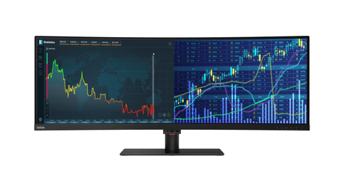 Lenovo ThinkVision P44w computer monitor 110.2 cm (43.4″) 3840 x 1200 pixels LED Black