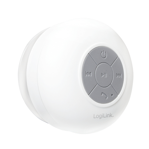 LogiLink SP0052W portable/party speaker Grey, White 3 W