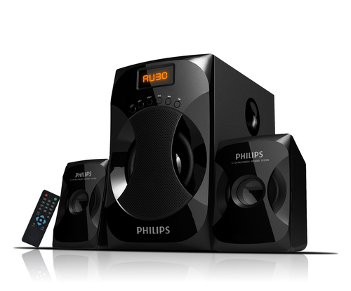 Philips MMS4040F/77 speaker set 40 W PC/Laptop Black 2.1 channels 1-way 20 W