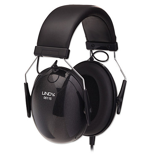 Lindy 06115 headphones/headset Wired Head-band Black