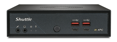 Shuttle Slim AI PC DN11H9 Intel Core Ultra 9 185H, Intel Arc graphics, 2xHDMI, 2x DP, 4x 2.5 Gbit LAN, VESA, 24/7 permanent operation