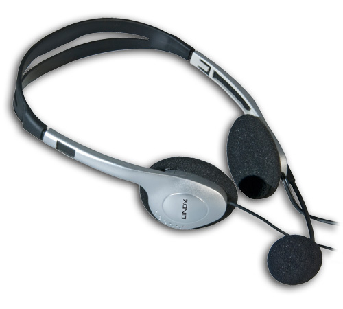 Lindy Stereo Headphones Wired Calls/Music Black