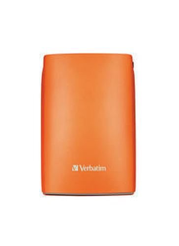 Verbatim Store ‘n’ Go USB 2.0 Portable Hard Drive 500GB Volcanic Orange external hard drive 5400 RPM 2.5″