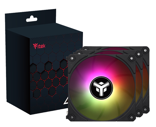 itek UW12 Computer case Fan 12 cm Black
