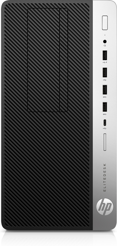 HP EliteDesk 705 G4 AMD Ryzen™ 3 PRO 2200G 8 GB DDR4-SDRAM 256 GB SSD Windows 10 Pro Micro Tower PC Black, Silver