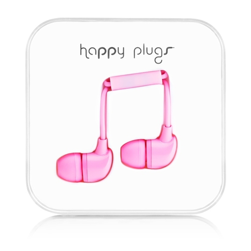 Happy Plugs In-Ear Headset Wired Calls/Music Pink