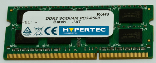 Hypertec 8GB PC3-10600 memory module 1 x 8 GB DDR3 204-pin SO-DIMM