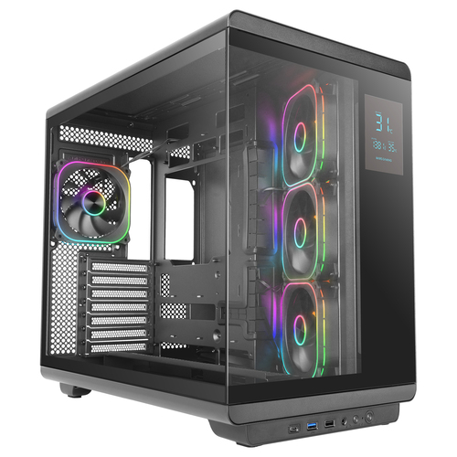 Mars Gaming MCREVPRO computer case Midi Tower Black
