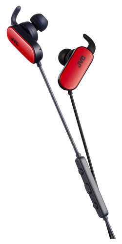 JVC HA-EBT5-R headphones/headset Wireless In-ear Sports Bluetooth Black, Red