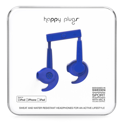 Happy Plugs Sport Headset Wired In-ear Sports Blue