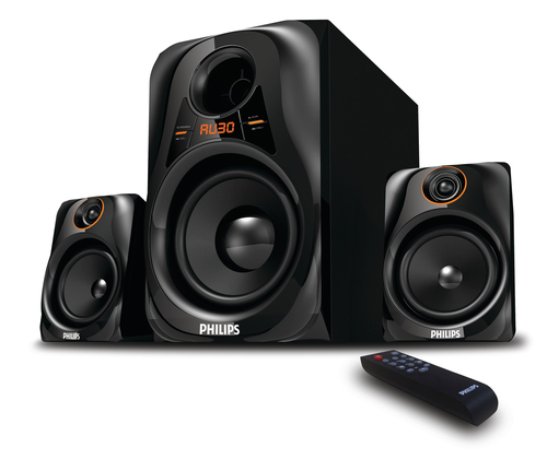 Philips MMS2560F/94 speaker set 20 W Universal Black 2.1 channels 10 W