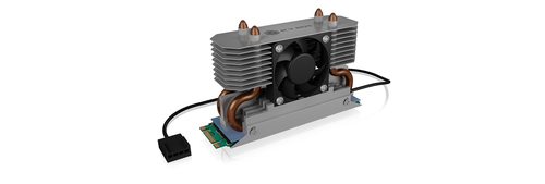 ICY BOX IB-M2HSF-702 Solid-state drive Heatsink/Radiator 3 cm Silver 1 pc(s)