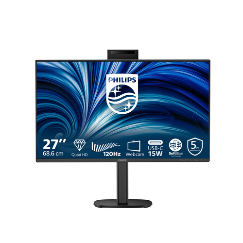 Philips 27B2N3500JH/75 computer monitor 68.6 cm (27″) 2560 x 1440 pixels Quad HD LCD Black
