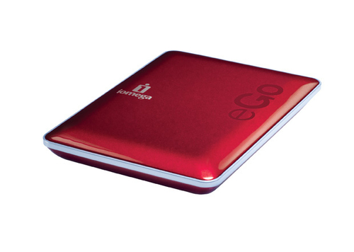 Iomega eGo ™, 500GB external hard drive 5400 RPM USB 2.0 Red
