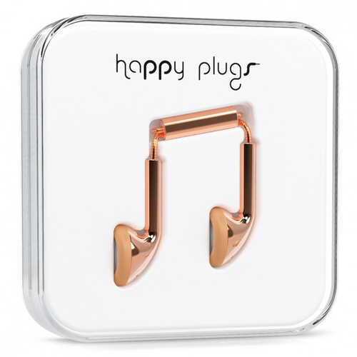 Happy Plugs Earbud Rose Gold Headset Wired In-ear Calls/Music