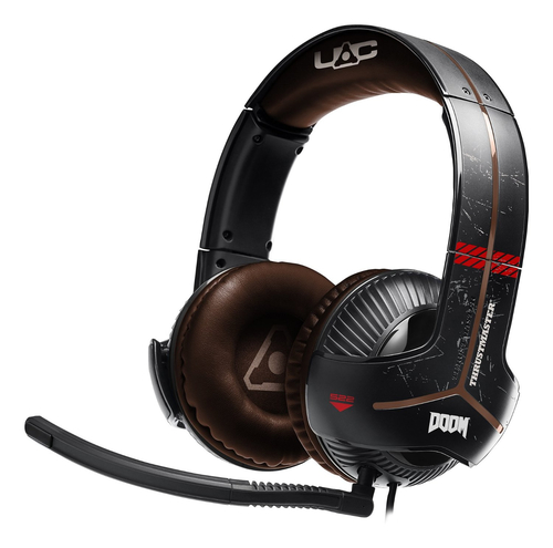 Thrustmaster Y-350X Doom Headset Wired Head-band Gaming Black, Brown