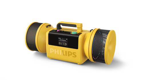 Philips The Tube Stereo portable speaker Yellow 140 W