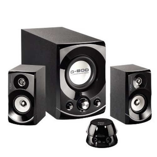 Hama Q 800 speaker set PC Black 2.1 channels